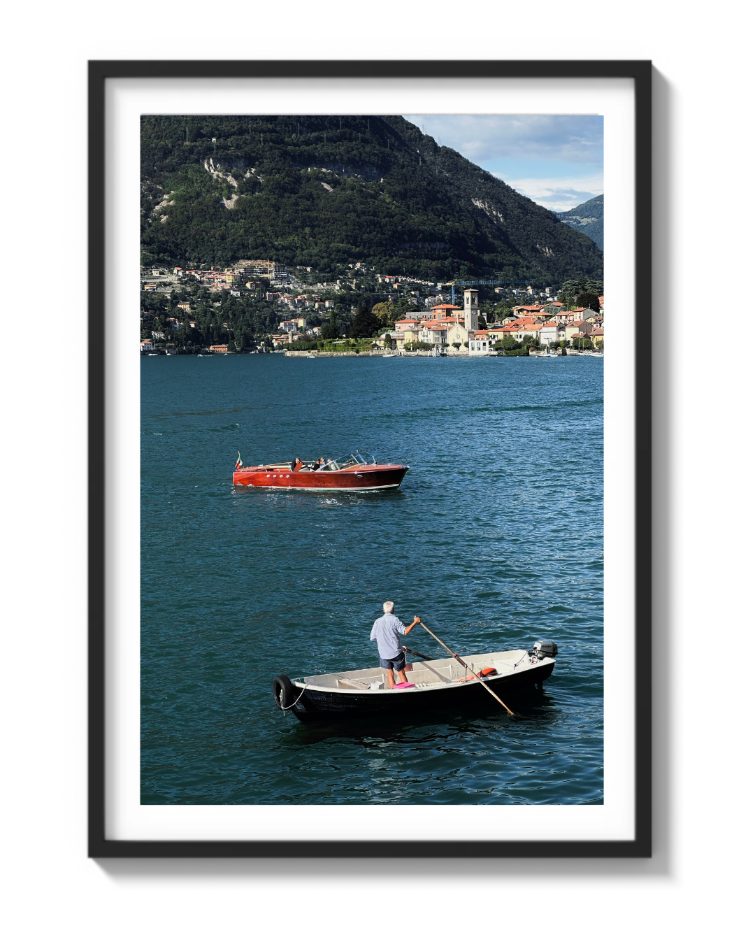 GENTLEMAN FISHING ON LAKE COMO