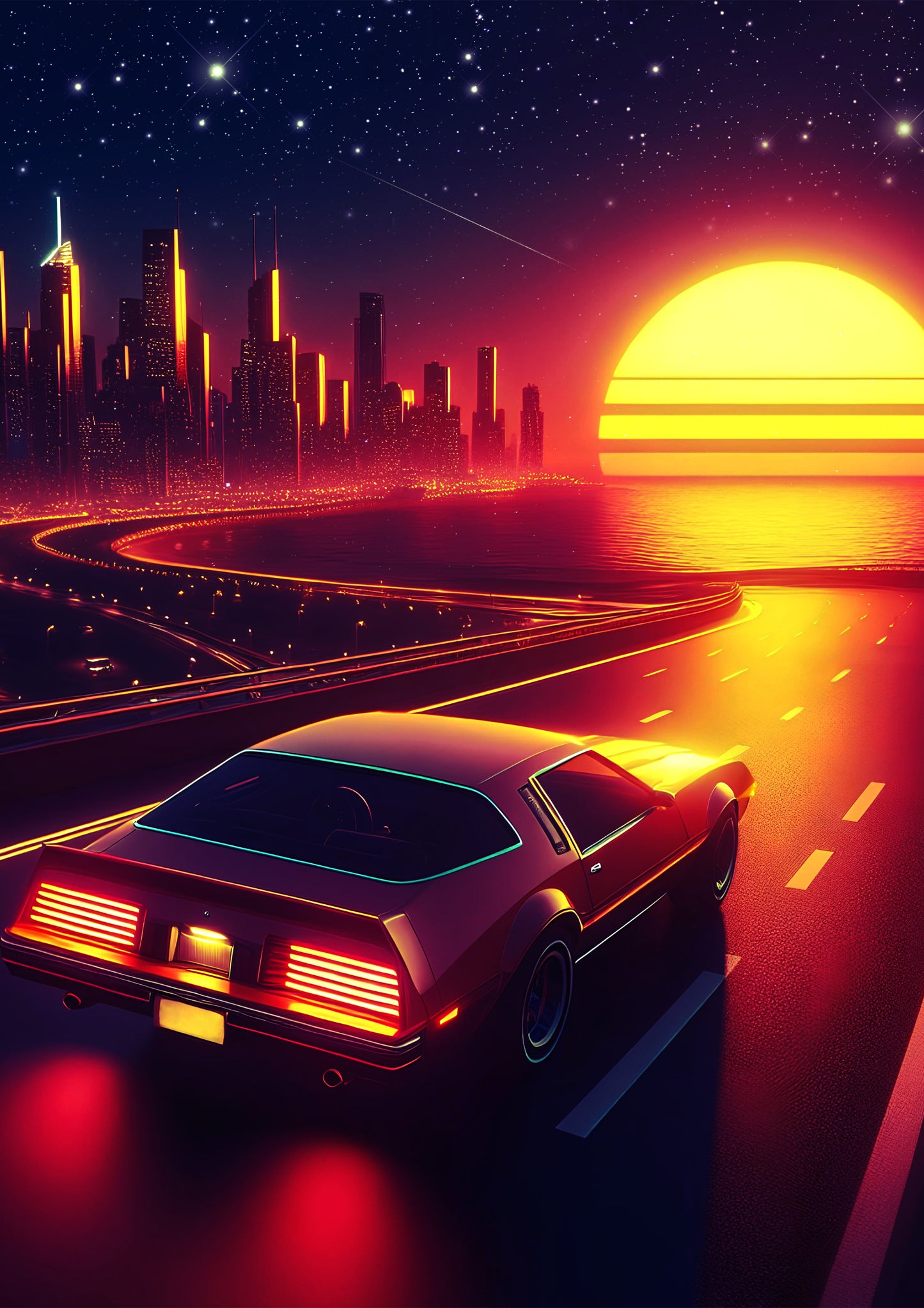 RETRO NIGHT SCAPE